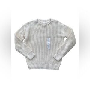 Little Co. NWT Size 8 Ivory Cable Knit Sweater